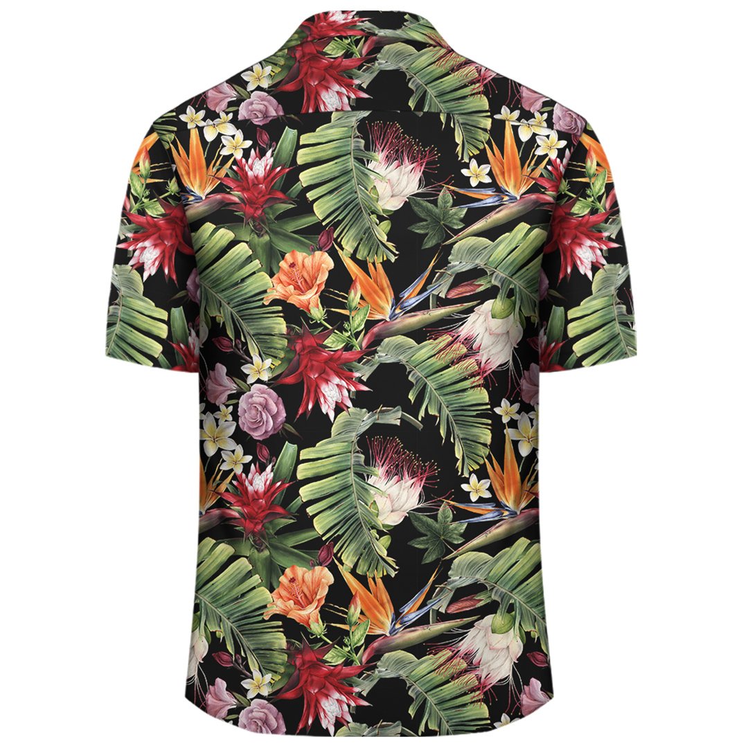 Hawaii Tropical Flowers Watercolor Hawaiian Shirt – Gaicness