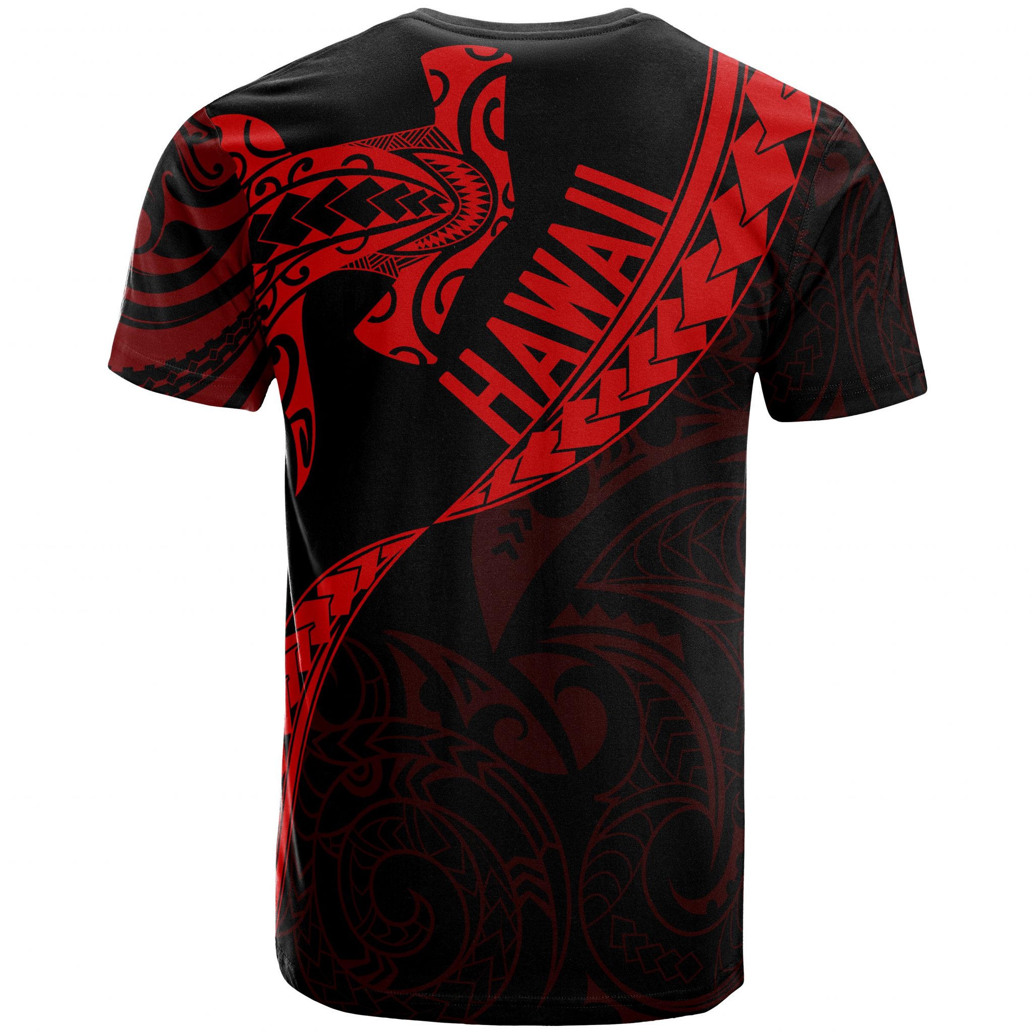 Hawaiian Kanaka T-Shirt Mano Kihikihi Red – Gaicness