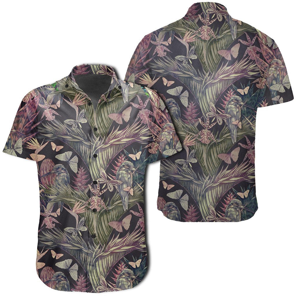 Hawaiian Shirt – Palm Leaves, Tropical Flowers Shirt – Gaicness