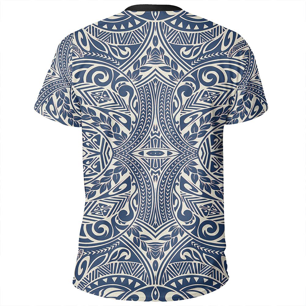 Polynesian Culture Blue White T-Shirt – JR – Gaicness