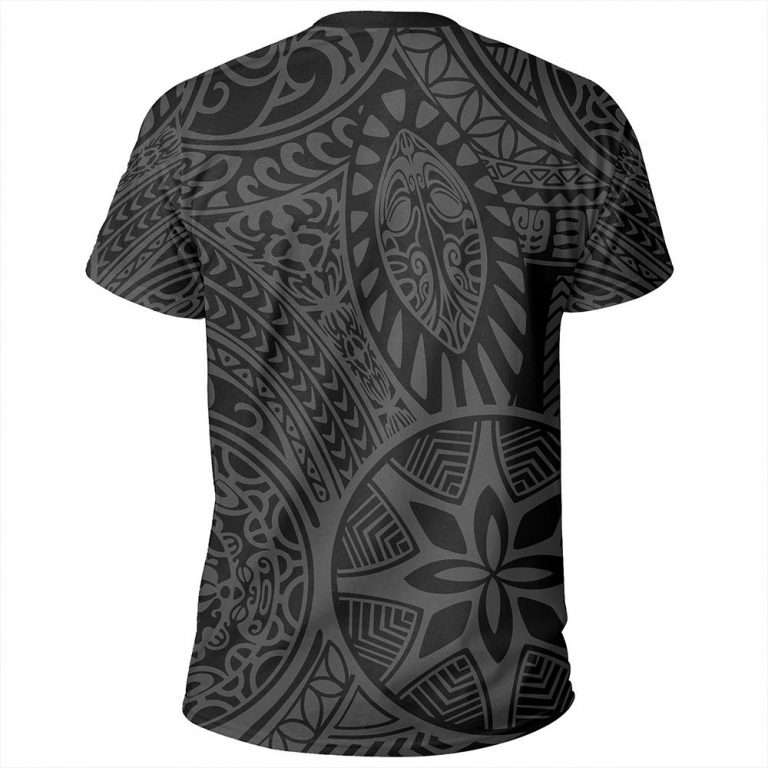 Polynesian Hawaiian Style Tribal Tattoo Gray T-Shirt – JR – Gaicness