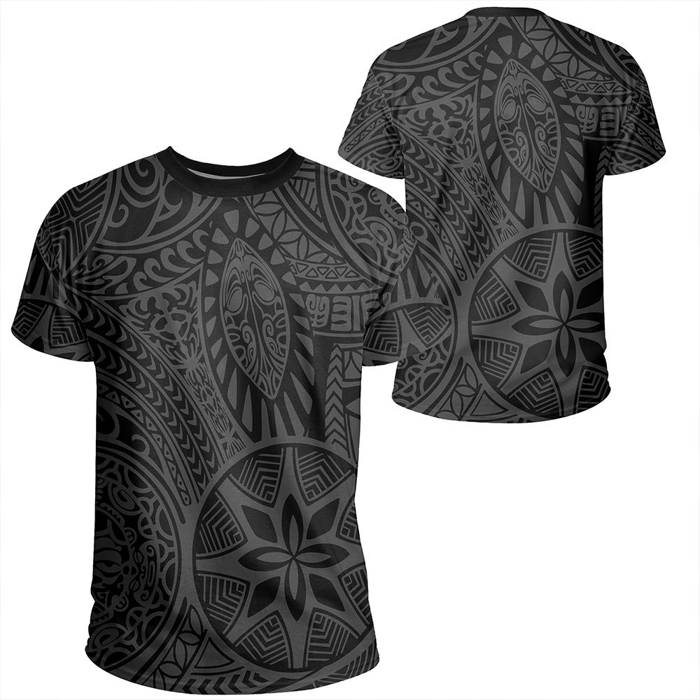Polynesian Hawaiian Style Tribal Tattoo Gray T-Shirt – JR – Gaicness