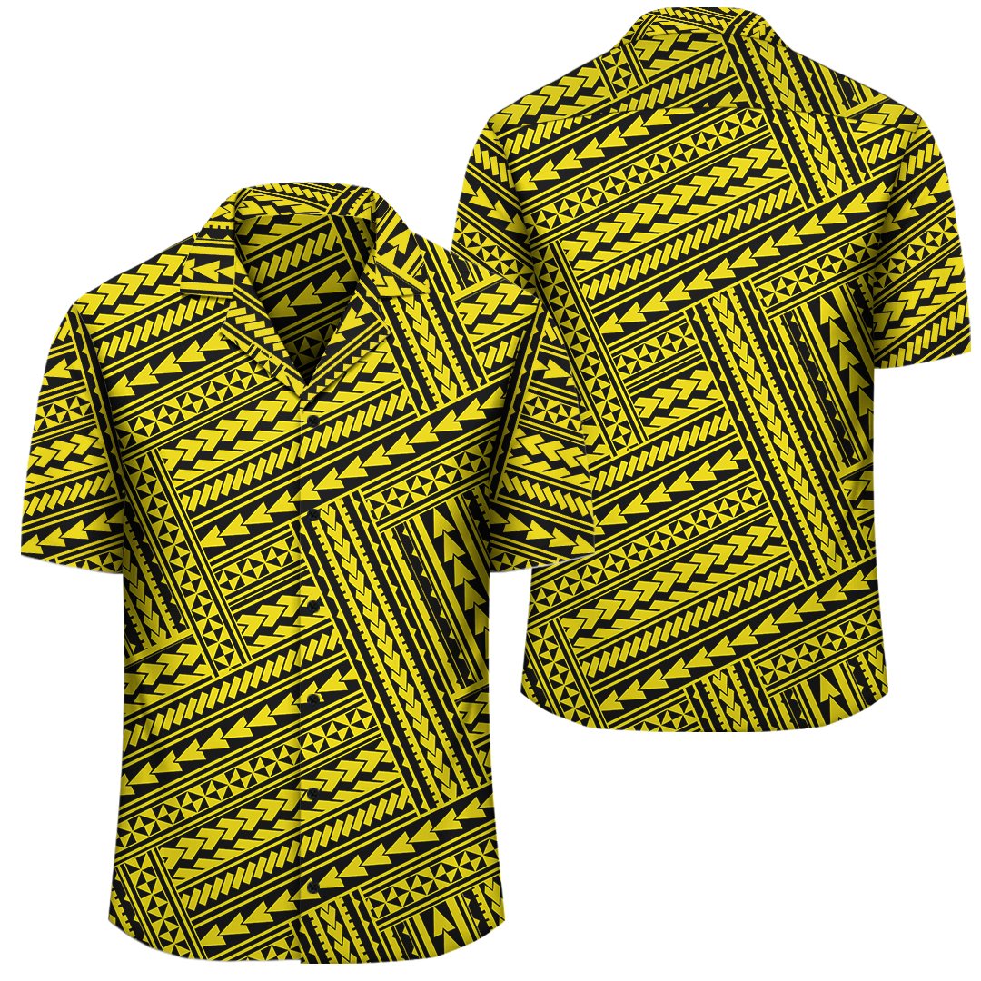 Polynesian Nation Yellow Hawaiian Shirt – Gaicness