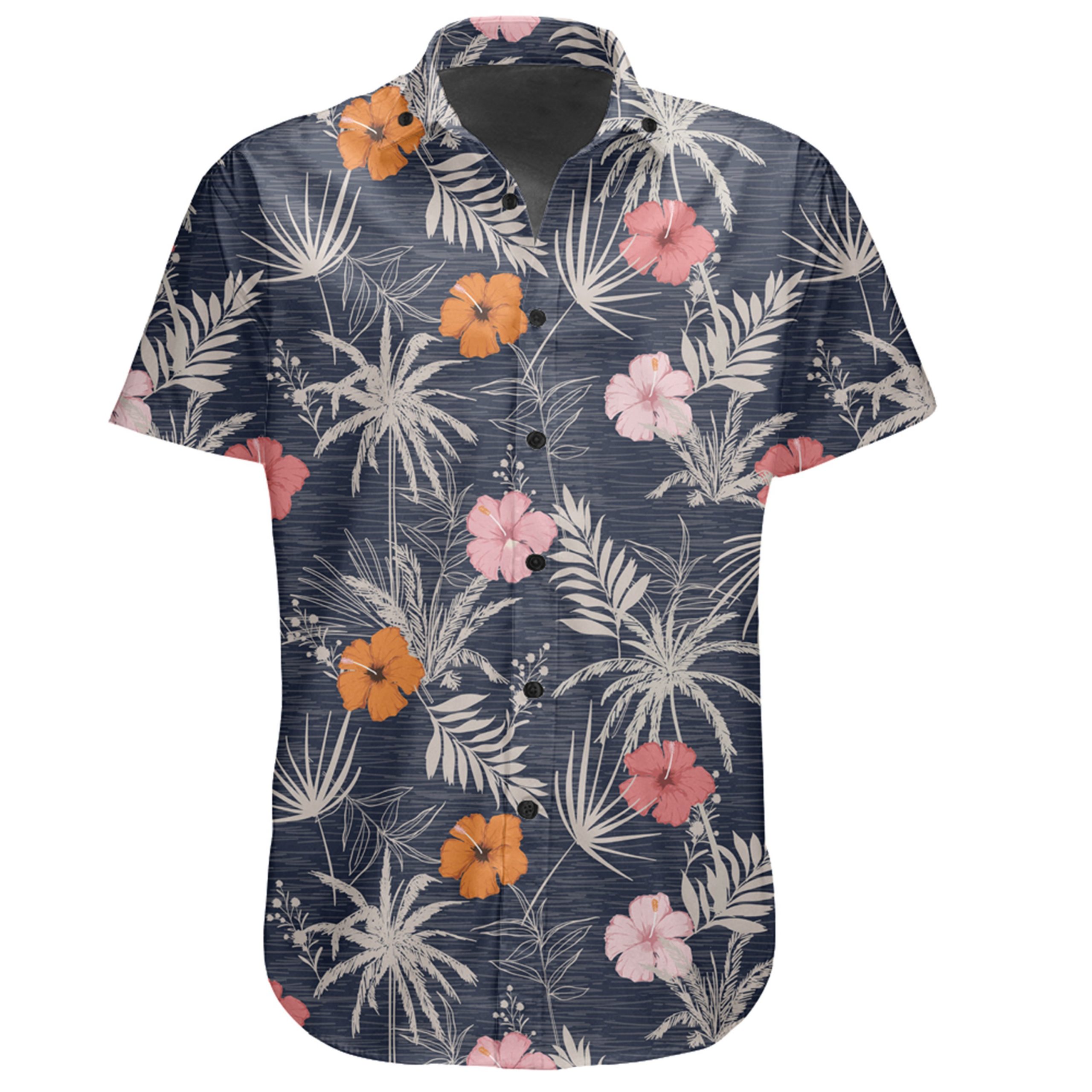 Hawaiian Shirt – Tropical Grey Shirt – Gaicness