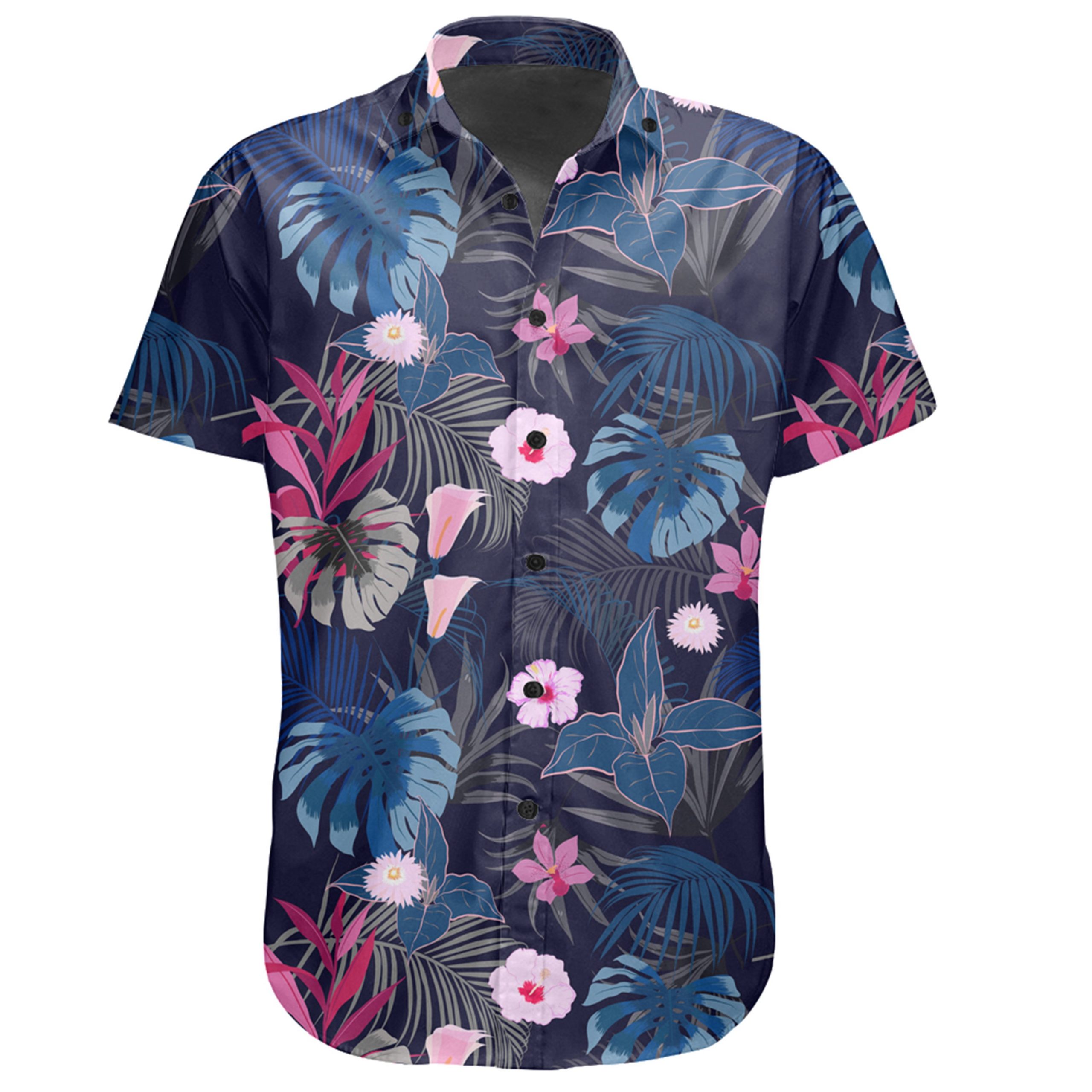 Hawaiian Shirt – Tropical Palm Tree And Flower Shirt – Gaicness