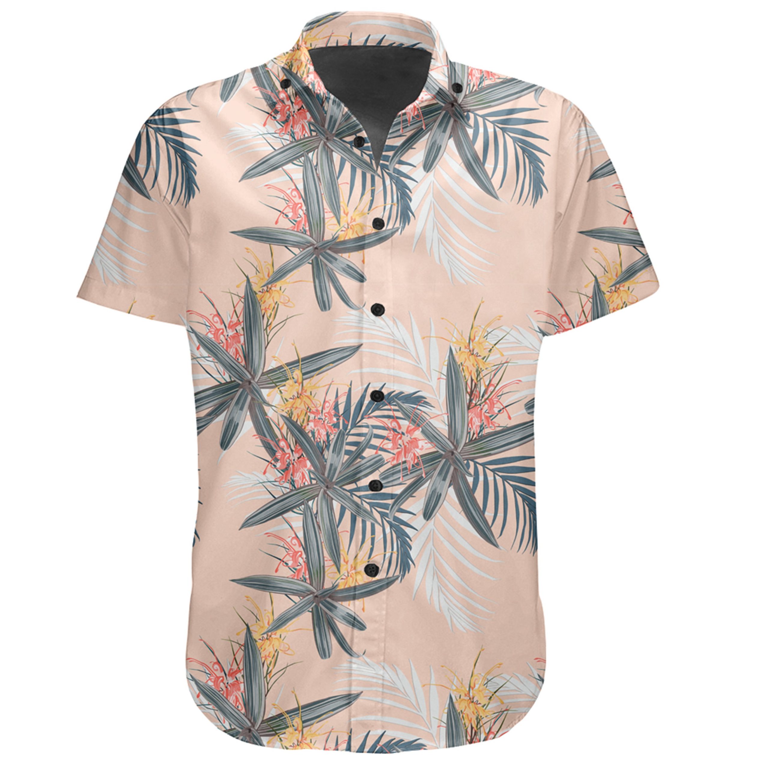 Hawaiian Shirt – Tropical Pattern Pink Shirt – Gaicness