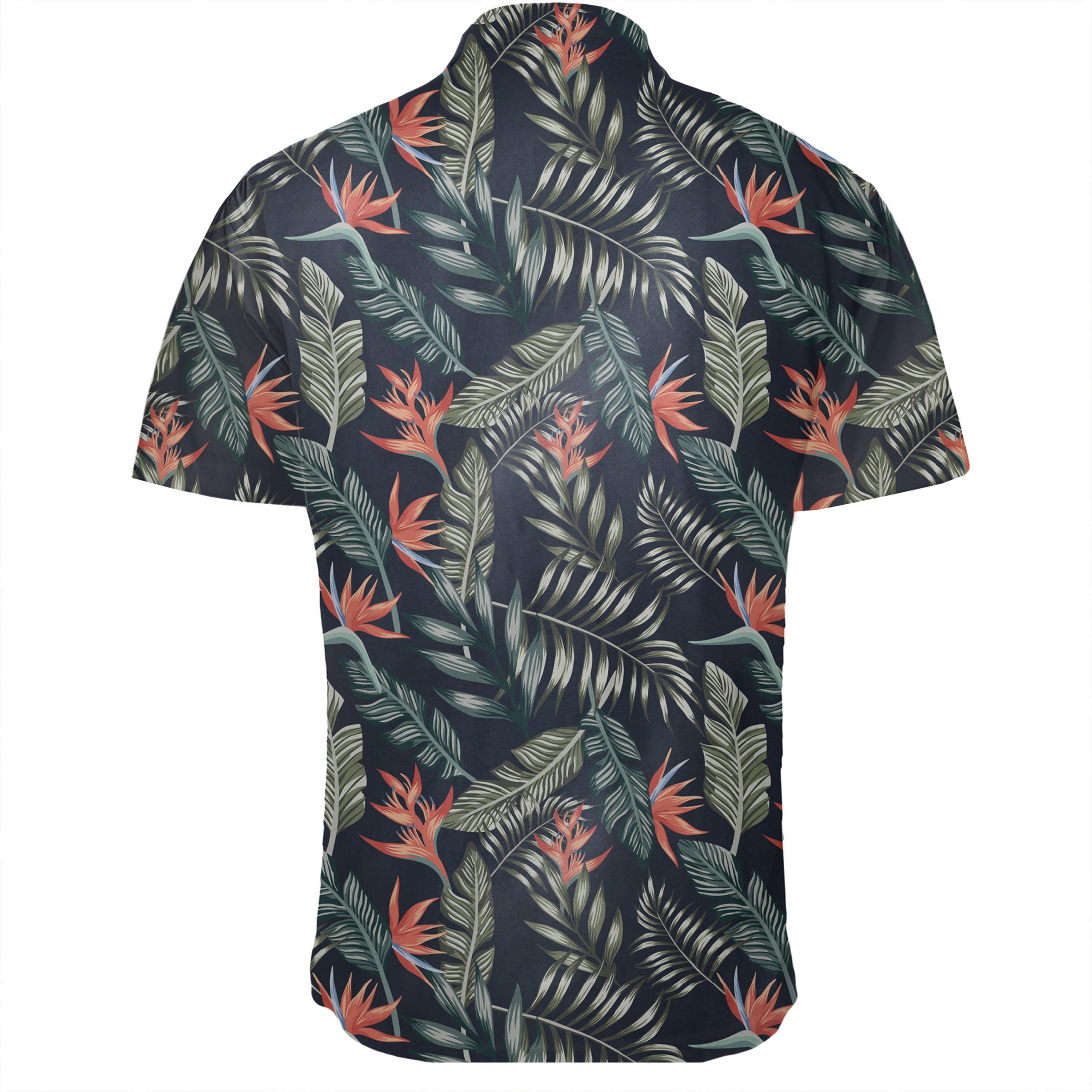 Hawaiian Shirt – Tropical Strelitzia Black Shirt – Gaicness