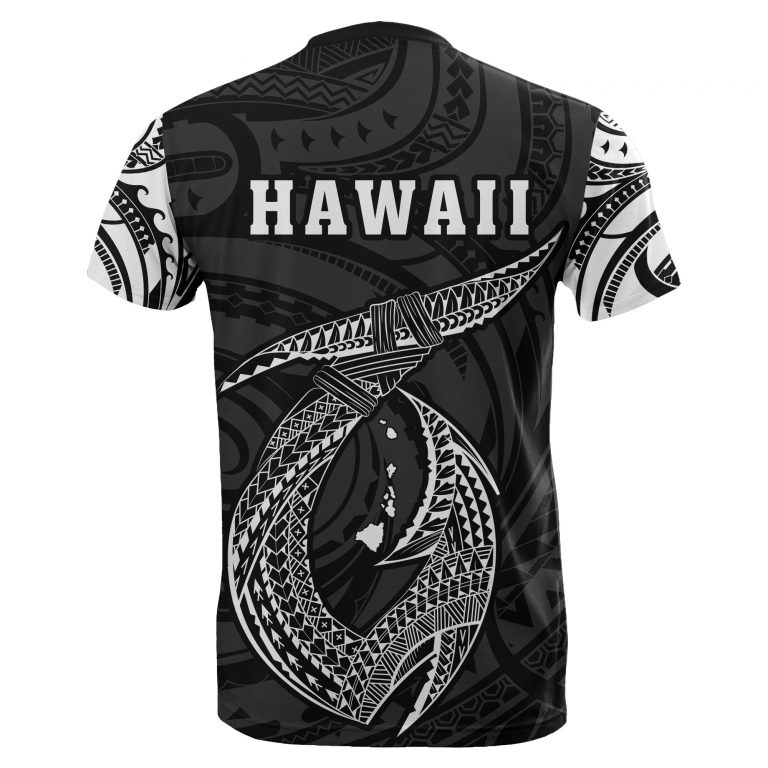 Hawaii Hook Polynesian White – Maui T-Shirt – Gaicness